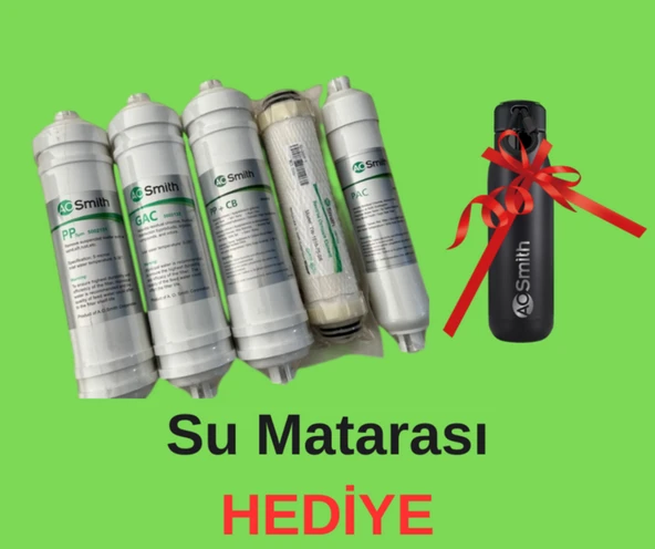 AO. Smith Daisy Su Arıtma Filtre Takımı (5'li takım) Termos Hediyeli ürün görseli 1