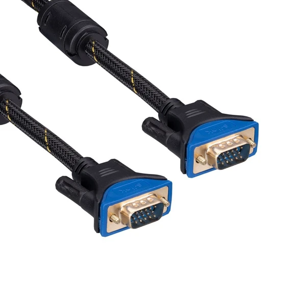 S-link SLX-901 VGA M/M 15P 3m Gold Monitör Kablosu ürün görseli 1