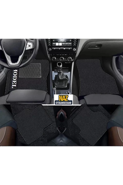 BMW E 90 2005 - 2011 Siyah Halı Siyah Kenar Petek Topuk ürün görseli 1