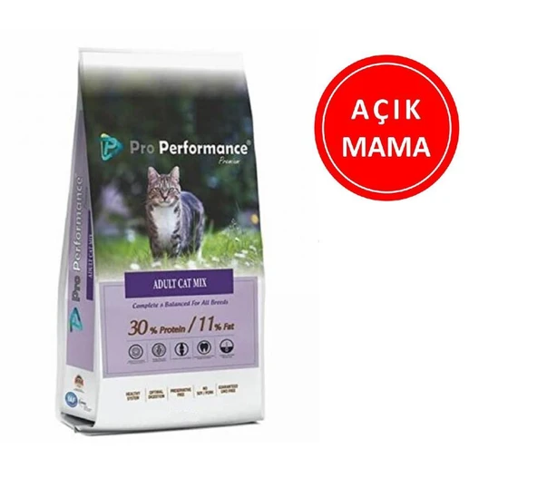 Pro Performance Tavuk-Sığır-Karidesli Mix Kedi Maması 1 Kg AÇIK ürün görseli 1