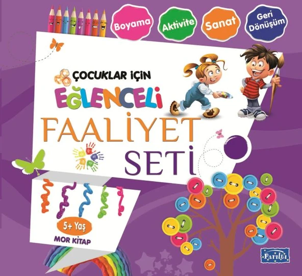 Eğlenceli Faaliyet Seti - Mor Kitap - 5+ Yaş ürün görseli 1