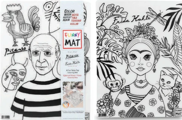Funny Mat - Pablo Pıcasso Ve Frıda Kahlo 25 X 35 Cm ürün görseli 1