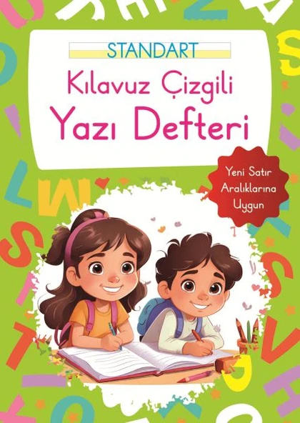 Kılavuz Çizgili Yazı Defteri Büyük Boy - Yeşil ürün görseli 1