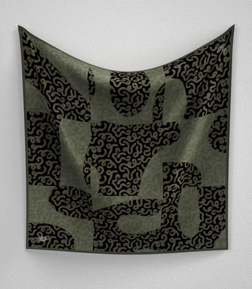 Lotus Desen Eşarp - 06106 ürün görseli 1