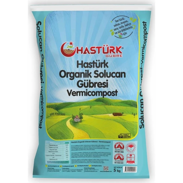 Hastürk Organik Solucan Gübresi 5 Kg. ürün görseli 1