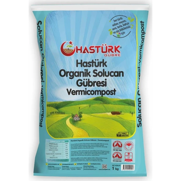 Hastürk Organik Solucan Gübresi 1 Kg. ürün görseli 1
