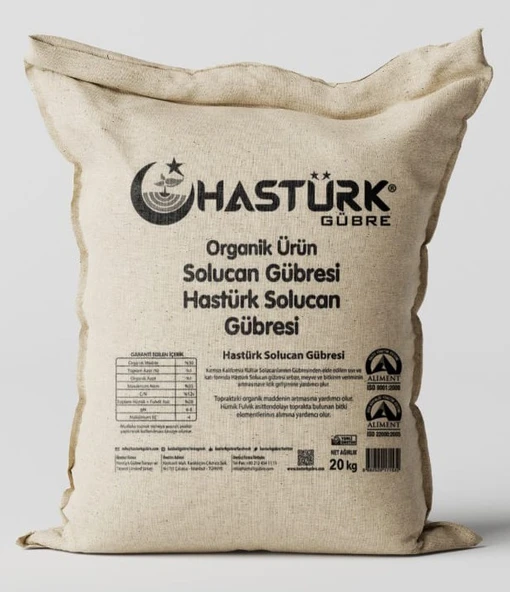 Hastürk Organik Solucan Gübresi 20 Kg. ürün görseli 1
