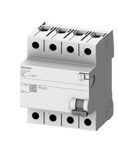 Siemens 5SV5644-6 A Tipi Trifaze Kaçak Akım Rölesi 300mA 40A 400V 3 Faz+N ürün görseli 1