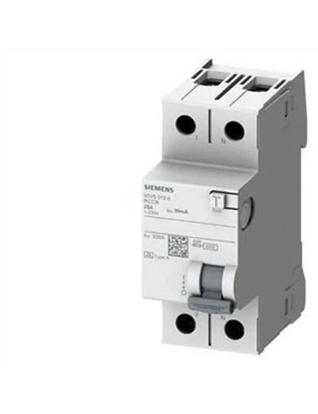 Siemens 5SV5314-6 A Tipi Monofaze Kaçak Akım Rölesi 30mA 40A 230V 1 Faz+N ürün görseli 1