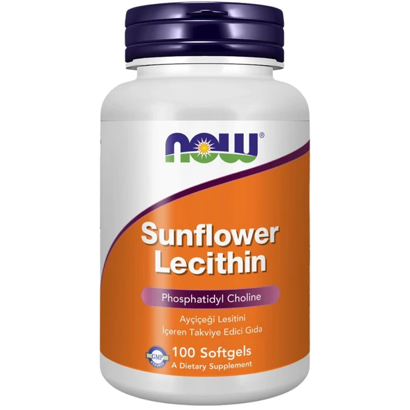 Now Sunflower Lecithin Ayçiçeği Lesitini İçeren Takviye Edici Gıda 100 Kapsül ürün görseli 1