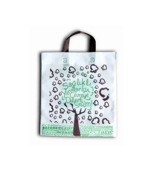 Wicromed Eczane Poşeti Bez El Geçme E Logolu 25 x 35 cm 100 adet 840 gr ürün görseli 1