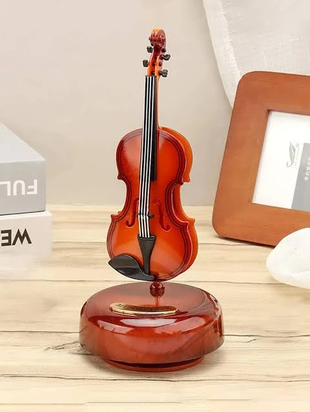 Hareketli Violin Müzik Kutusu ürün görseli 1