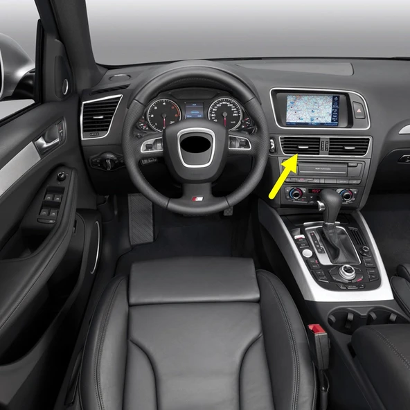 Audi Q5 2009-2012 Ön Torpido Orta Havalandırma Izgarası 8R1820951G ürün görseli 1
