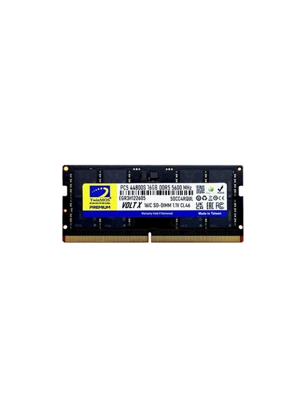 TWİNMOS DDR5 16GB 5600MHZ CL46 NOTEBOOK RAM TMD516GB5600S46 ürün görseli 1