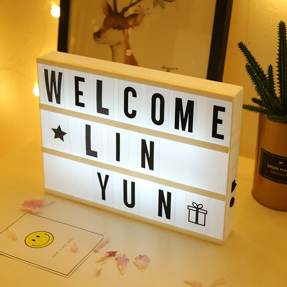 A5 Led Işıklı Yazı Panosu Lightbox ürün görseli 1