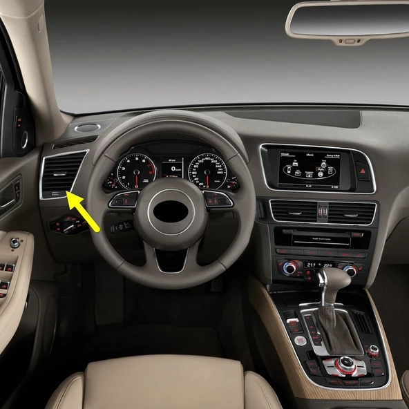 Audi Q5 2013-2016 Ön Torpido Sol Havalandırma Izgarası 8R1820901G ürün görseli 1