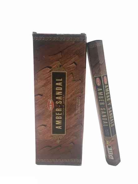 Hem Amber Sandal Aromalı Çubuk Tütsü ürün görseli 1