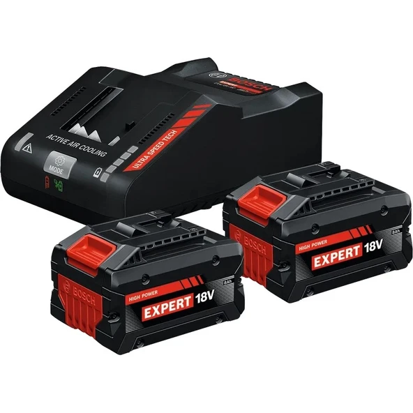 Bosch Expert Başlangıç Kiti 2x Exba18v-80 + Exal18v-1 (2 Adet 8 Ah + Şarj Cihazı) ürün görseli 1