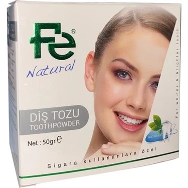 Fe Beyazlatıcı Diş Tozu Natural Herbal ürün görseli 1