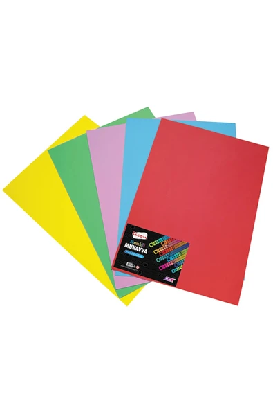 Ticon Renkli Mukavva 46x66 18'li Paket Pastel Renkler ürün görseli 1