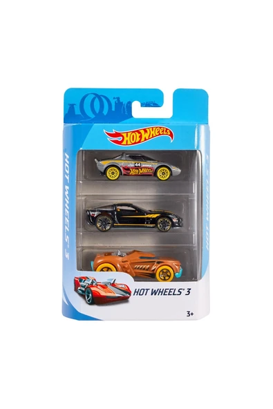 HOT WHEELS K5904 Hot Wheels 3'lü Araba Seti ürün görseli 1