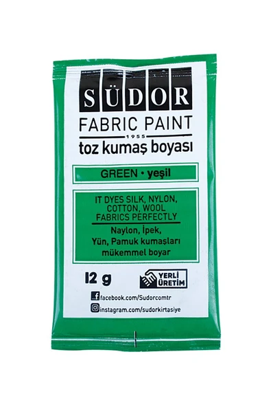 Südor Toz Kumaş Boyası 2 Adet 12gr ürün görseli 1