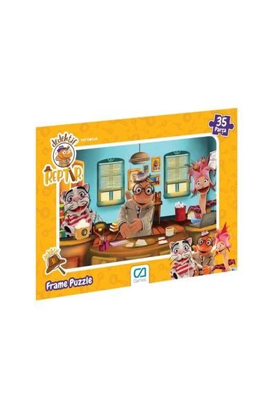 CA Games (2'Li Set) CA Games Dedektif Reptır Lisanslı 35 Parça Çerçeveli 34x24cm Çocuk Puzzle Yapboz Serisi ürün görseli 1