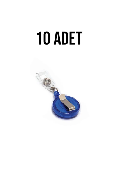 VİVA İnox Yoyo Mavi İsim Kartı İçin 10 Adet ürün görseli 1