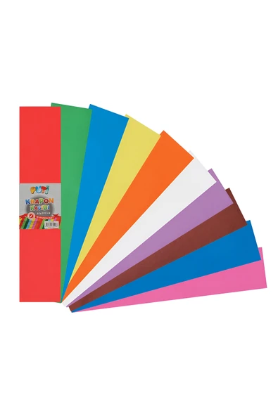 Dağtaş Kırtasiye PUTİ KRAPON KAĞIDI 50x200 CM 10'LU PAKET KARIŞIK RENK ürün görseli 1