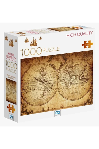 Dünya Haritası 1000 Parça Puzzle ürün görseli 1