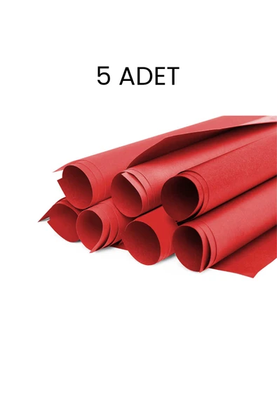 Puti Fon Kartonu 50x70 5 Adet Kırmızı ürün görseli 1