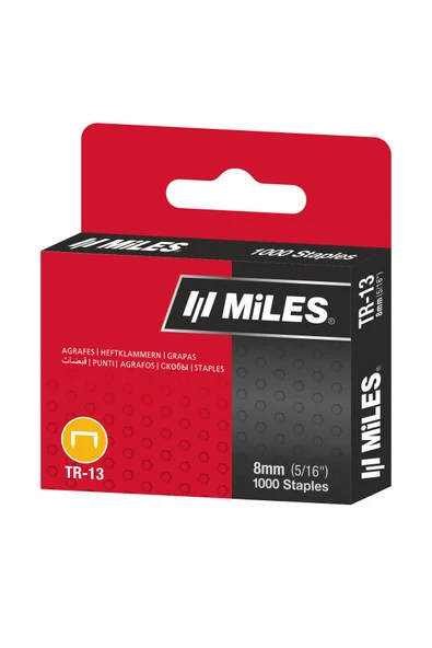 Kangaro Miles 13/8 Zımba Teli 1000 Adet Metalik Gri ürün görseli 1