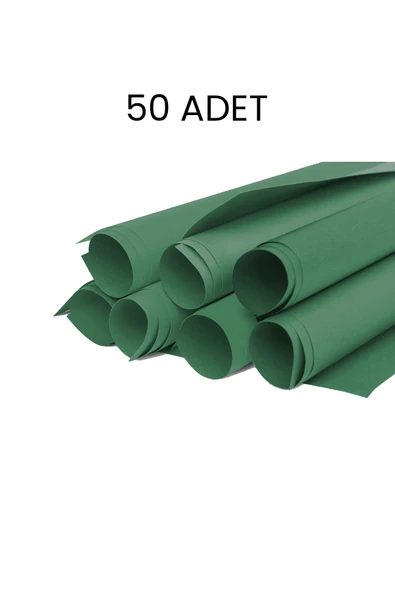 Puti Fon Kartonu 50x70 50'li Ekonomik Paket Koyu Yeşil ürün görseli 1