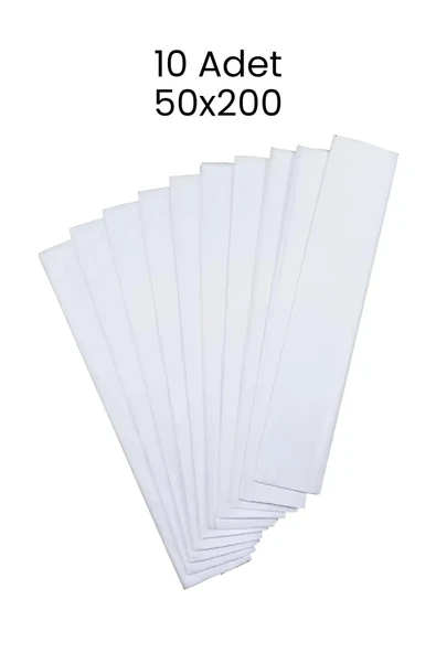 Puti Krapon Kağıdı 50x200 10 Adet Beyaz ürün görseli 1