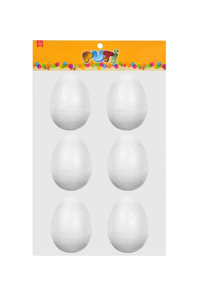 VİVA Puti Köpük Yumurta 6 cm 6'lı Paket ürün görseli 1