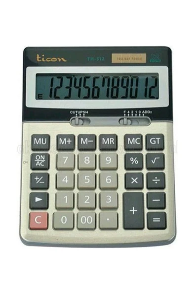 Ticon TH 512 Hesap Makinası 12 Haneli ürün görseli 1