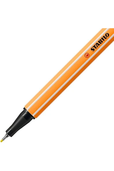 Stabilo - İnce Keçe Uçlu Kalem - Point 88 - Floresan Sarı - Resim 2