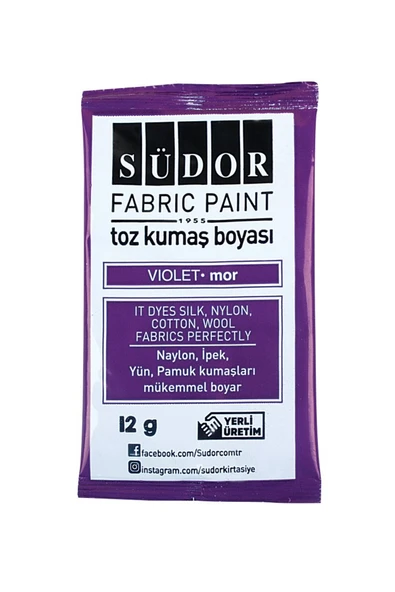 Südor Toz Kumaş Boyası 2 Adet 12gr ürün görseli 1