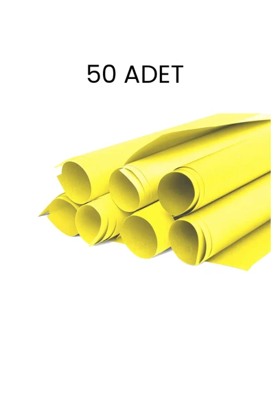Puti Fon Kartonu 50x70 50'li Ekonomik Paket Limon Sarı ürün görseli 1