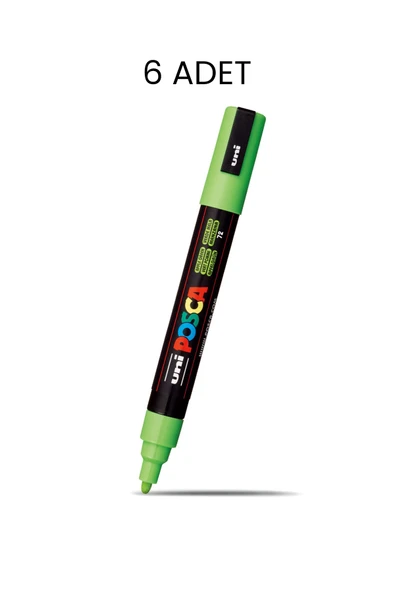 UNİ-BALL Posca PC-5M Su Bazlı Marker Kalem 6'lı Kutu ürün görseli 1