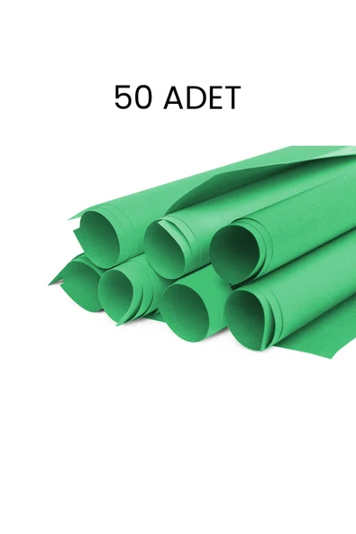 Puti Fon Kartonu 50x70 50'li Ekonomik Paket Yeşil ürün görseli 1