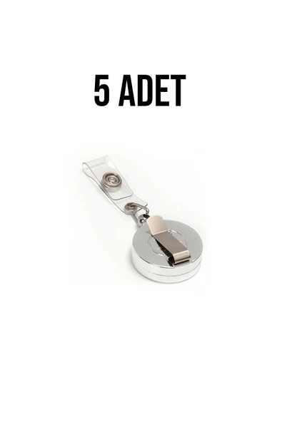 VİVA İnox Metal Kaplamalı Yoyo İsim Kartı İçin 5 Adet ürün görseli 1