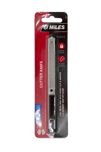 MİLES Metal Maket Bıçağı 9 mm Hassas Kesim SA903 ürün görseli 1