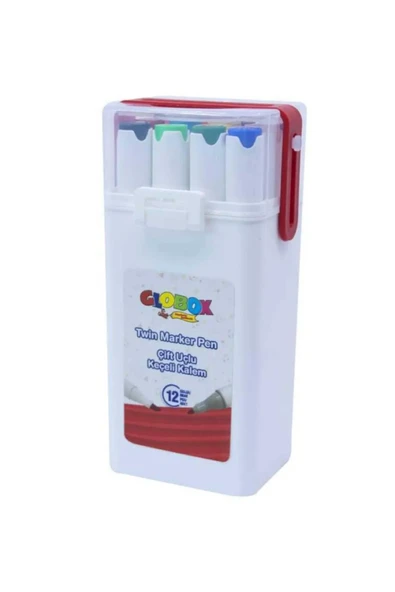 Globox Çift Uçlu Keçeli Kalem Boya Kalemi - Resim 2