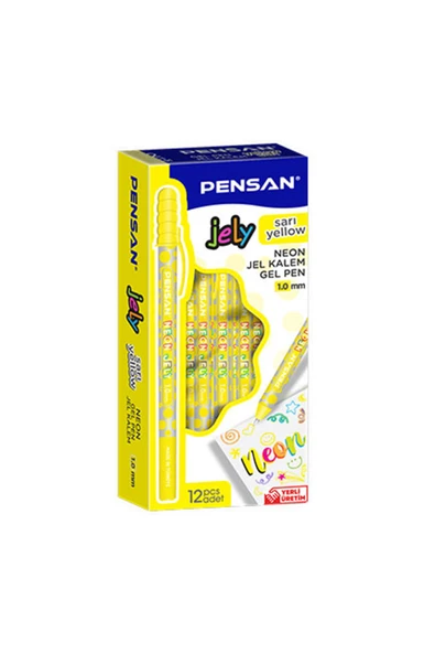 Jelly Neon Jel Kalem 12'li Kutu ürün görseli 1