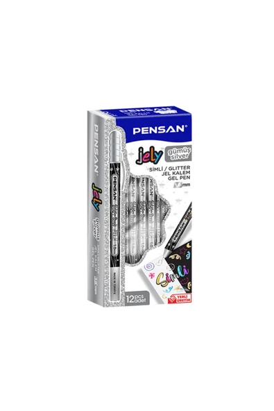 Pensan Jelly Glitter Simli Jel Kalem 12'li Kutu ürün görseli 1