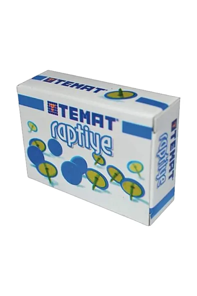 Temat Raptiye Mavi Renk 1 Kutu - Resim 3
