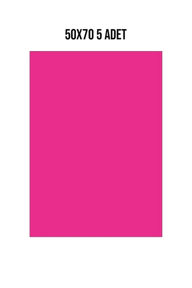 Fon Kartonu 120gr 50x70 cm 5 Adet Pembe ürün görseli 1