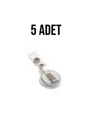 VİVA İnox Beyaz Renk Yoyo İsim Kartı İçin 5 Adet ürün görseli 1