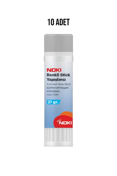 Noki Renkli Stick Yapıştırıcı 21 gr 10 Adet ürün görseli 1